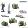 Archon Studio StarCraft® miniatiūrų žaidimas – Pamestos šventyklos reljefo papildymo rinkinys