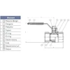 Arco Mino2000 3 / 4 "rutulinis vožtuvas - P0103