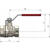 Arco Ventilis 150105 Sena, tiesus, 1″, vidinis sriegis