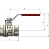 Ventilis ARCO SENA v./v. sriegis 1/2 ilga rank. 750103