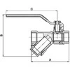 Arco Ventilis 152305 Sena, su filtru, 1" vidinis sriegis
