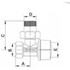 Arco Ventilis 501275 kampinis termostatinis 1/2"x1/2" (M30)