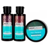 Set Arganicare: Argan Oil & Sviestmedžių aliejumi Hair Treatment Kreminis Mask Repair Moisturizing, 100 ml + Argan Oil & Sviestmedžių aliejumi Hair Šampūnas Repairing & Moisturising, 100 ml + Argan Oil & Sviestmedžių aliejumi Hair Conditioner Repairing & Moisturising, 100 ml