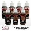 Army Painter Armijos dažytojas. Armijos dažytojas: Lankstus triadas PLUS+ – Ruddy Browns