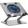 Cooling stand regulated for laptop ART P12 1 x USB A LED aliuminio