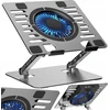 Cooling stand regulated for laptop ART P12 1 x USB A LED aliuminio