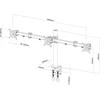 ART RAMM L-03A Stalo laikiklis L-03A skirtas 3xLCD Monitorius 13-20 3x6KG