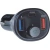 ART transmiter FM bluetooth 5.0 + USB A QC3.0 + Typ C (total 30W) FM-73 juodas