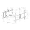 Art Laikiklis do TV LED LCD 42-90 cali 80KG regulacja VESA 800x400 (RAMT AR-103)