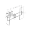 Art Laikiklis do TV LED LCD 50-100 cali 70KG regulacja VESA 900x600 (RAMT AR-101)