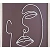 Art-Pol Sienų dekoracija su metaliniu veido motyvu, ART LINE