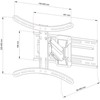 ART RAMT AR-71 ART Laikiklis AR-71 LCD/LED 23-55 25kg reg. vertikali/horizontali dujinė spyruoklė