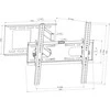 ART RAMT AR-86 ART laikiklis AR-86 skirtas LCD/LED 32-63 30kg kor. vertikalus / lygis