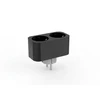 Art Smart adapteris lizdas 230V WIFI juodas dvigubas (SH-GW2B)