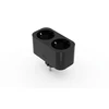 Art Smart adapteris lizdas 230V WIFI juodas dvigubas (SH-GW2B)