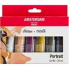 Amsterdam Standard serijos akrilinių dažų portretų rinkinys 6 × 20 ml