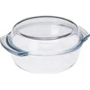 Bigbuy Cooking Orkaitėms atsparus indas su dangteliu su dangčiu Apvalus 1,7 l keptuvės forma