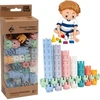Askato „Little Geniuses“ kaladėlės – pasteliniai ekologiški varžteliai*, 60 vnt.