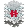 Askato Sensorinis Ortopedinis Rinkinys 6 in 1 Medium 6 Dėlionės Sensorika Muffik / Mfk-109
