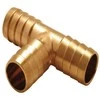Color_Tap Trišakis žarnoms sujungti, TDM Brass, 3/8 IN