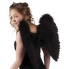 Aster Angel Wings juodi 50 x 50 cm - kostiumai ir aksesuarai suaugusiems