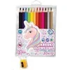 ASTRA art-pap Pieštukų pieštukas Crochet Unicorn 12 Spalvos + Pieštukų drožtuvai