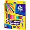 Astra Trikampiai pieštuko taškai 24 spalvų (058093)