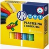 Plastilinas su blizgučiais 6 spalvos ASTRA - ASTRA kanceliarinės prekės
