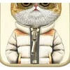 Nimmy Apple iPhone 16 6.1" dėklas telefonui haki spalvos Cool&Cute 2.0 Cat