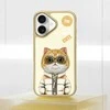 Nimmy Apple iPhone 16 6.1" dėklas telefonui haki spalvos Cool&Cute 2.0 Cat