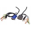 Aten ATEN 2L-7DX2U Kabelis KVM VGA-DVI 1,8 m, juoda, 1,8 m