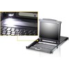 Valiklis Konsolė KVM Aten ATEN CL6700MW IT Single Rail 17,3''-LCD konsolė (USB, HDMI / DVI / VGA) IT-Layout
