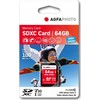 Atminties kortelė AgfaPhoto SDXC kortelė 64 GB didelės spartos 10 klasės UHS I U1 V30