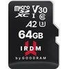 Goodram 64GB IRDM MicroSD kortelė su V30 ir A2 žymėjimu