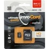IMRO atminties kortelė Micro SD 64GB 100MB/s class 10 UHS 3 su adapteriu SD
