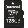 Atminties kortelė „Intenso Micro SDXC 128GB“ 10 klasės UHS-I profesionali kortelė