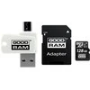 GOODRAM 128GB microSDXC 10 klasės UHS I + adapteris + skaitytuvas