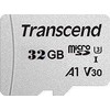 Atminties kortelė su adapteriu Transcend microSDHC USD300S 32GB CL10 UHS-I iki 95MB/S