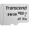 Atminties kortelė su adapteriu Transcend microSDHC USD300S 16GB CL10 UHS-I U3 iki 95MB/S