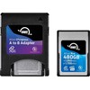 OWC CFexpress Atlas Pro R1850/W1700/VPG200 (Type A), CFX A to B adapter incl. - 480GB