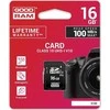 GOODRAM SDHC 16GB 10 klasės UHS