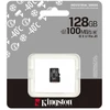 Kingston Technology 128GB Micro SDXC Industrial C10 A1 pSLC kortelė, vienetinis pakuotė be adapterio, 128 GB, MicroSD, 10 klasė, UHS-I, 100 MB/s, 80 MB/s