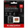 SANDISK Extreme PLUS 128GB Micro SDXC UHS-I atminties kortelė