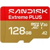 SANDISK Extreme PLUS 128GB Micro SDXC UHS-I atminties kortelė