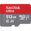 Atminties kortelė Tab SanDisk Ultra MikroSDXC 512 GB klasė 10 UHL- / U1 A1 (SDSQUAC- 512G- GN6FA)