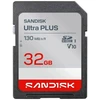 Atminties kortelė Karta SanDisk Ultra Plus SDHC karta 32GB UHS-I,V10, U1, C10, (130MB/s) (SDSDUB3-032G-GN6IN)