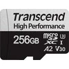Atminties kortelė TRANSCEND 256GB Micro SD su adapteriu UHS-I U3 A2