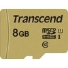 Transcend 8GB micro SDHC kortelė, auksinė spalva