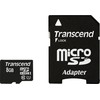 Atminties kortelė Transcend Micro SDHC 8GB 10 klasės UHS-I 400x + SD adapteris