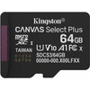 Atminties kortelė Kingston Canvas Select Plus Micro SDXC 64 GB UHS-I/U1 A1 V10 (SDCS3/64GBSP) kortelė